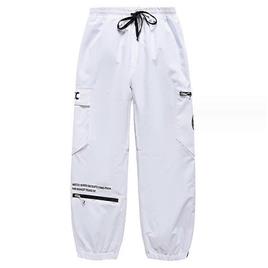 Snowsuits Mens Neve Ski impermeável Softshell Snowboard Calças ao ar livre Caminhada Zíper Perna inferior Branco M