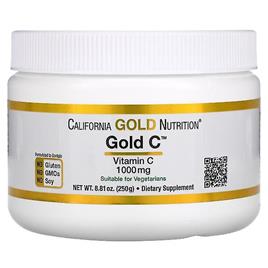 California Gold Nutrition, Ouro C em Pó, Vitamina C, 1.000 mg, 8,81 oz (250 g)