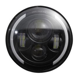 7 polegadas olho anjo 150w farol led 6000k oi / lo feixe halo lâmpada de luz de cabeça com âmbar drl IP67 impermeável Como mostrado