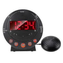 Despertador vibratório vibratório extra alto com agitador de cama para o quarto de dormentes pesados