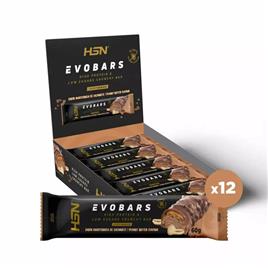 Caixa Evobars Protein Bar 12X60G Creme de Amendoim HSN
