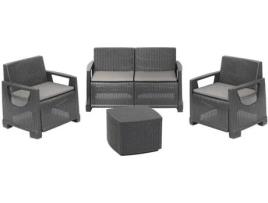 Conjunto de Jardim IPAE Bellagio Antracite