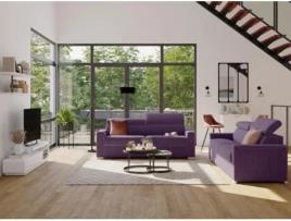 Sofá Cama DUNLOPILLO (216 x 94 x 100 Tamanho Cama: 160 - 179 cm - Veludo - Roxo)