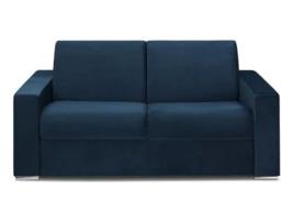 Sofá Cama DUNLOPILLO (214 x 94 x 85 Tamanho Cama: 160 - 179 cm - Veludo - Azul)