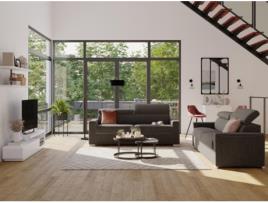 Sofá Cama DUNLOPILLO (216 x 94 x 100 Tamanho Cama: 160 - 179 cm - Veludo - Castanho)