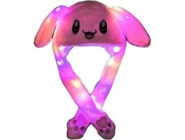 Bunny Hat Ear Moving Jumping Hat Plush Rabbit Hat Bonito Cap Com Patas Compatível Com Mulheres Meninas