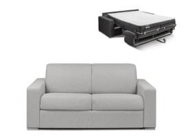Sofá Cama DUNLOPILLO (174 x 94 x 85 Tamanho Cama: 120 – 139 cm - Veludo - Cinzento)