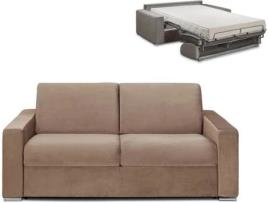 Sofá Cama Calito LINEA SOFA (Bege - Tecido e Veludo - 194x94x85 cm/Dimensões da cama: 140-159 cm)