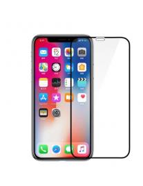 Película de Vidro Temperado Full Cover  Iphone XR - Transparente - Preto