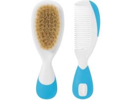 Escovas de cabelo para bebé CHICCO Brush and Comb - Light Blue