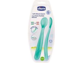 COLHER SILICONE 6 MESES+ AZUL X 2