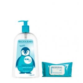 Bioderma ABCDerm H2O Água Micelar 1000ml + OFERTA Toalhetes 60 Unidades