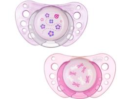 CHUPETA PHYSIO AIR ROSA LATEX 0-6 MESES+ X 2