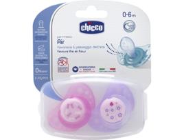 CHUPETA PHYSIO AIR ROSA SILICONE 0-6 MESES X 2