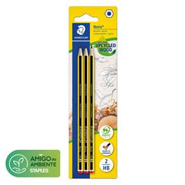 STAEDTLER Lápis de Grafite Noris 120, Minas HB, Corpo Hexagonal Amarelo e Preto