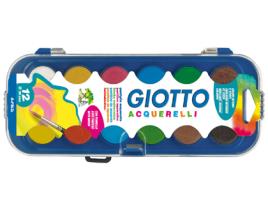 Aguarela Giotto 12 Cores Estojo de Plastico