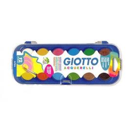 Aguarelas Caixa 12 cores + Pincel Giotto