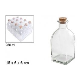 CM - Frasco Vidro c/ Tampa de Cortiça 250ml