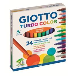 Giotto - 24 Marcadores, Turbo Color - ponta fina
