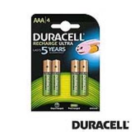 Pilha Ultra Recarregável AAA Ni-MH 1.2V 900mA 4x DURACELL