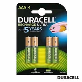 Pilha Ultra Recarregável AAA 1.2v 900mA 4x DURACELL