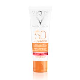 Vichy Idéal Soleil Creme Anti-Idade 3 em 1 FPS50 50ml