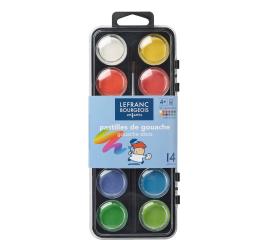 12 pastilhas Guache com Pincel - 