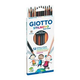 GIOTTO Lápis de Cor StilNovo, Tons de Pele, 12 Cores