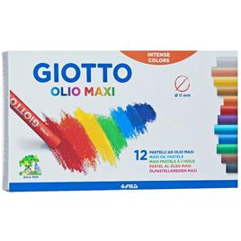Lápis Pastel Óleo Giotto C/ 12 Cores