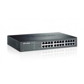 Switch TP-Link TL-SG1024DE, com 24 portas Gigabit, para Rack. Possui tecnologia ´Green´ para redução de consumos.