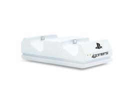 Carregador Comandos PS4 + pano de limpeza