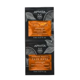 Apivita Express Beauty Máscara Iluminadora Laranja 8ml x2