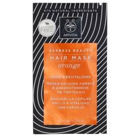 Máscara de cabelo Apivita máscara capilar revitalizante laranja 20ml