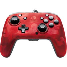 Comando Com Fios PDP Faceoff para Nintendo Switch - Vermelho