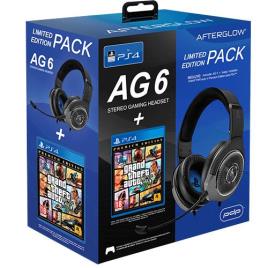 Auscultadores Gaming PDP AfterGlow 6 para PS4 + GTA V Premium Edition