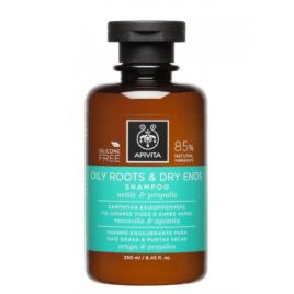 Apivita Holistic Hair Care Nettle e Propolis Champô Couro Cabeludo Oleoso e Pontas Secas 250ml