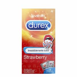 Durex Irresistivelmente Doce Morango Preservativos 12unid.