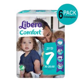 Libero Comfort Fit T7 Pack Fraldas 16-26 kg 6x21unid.