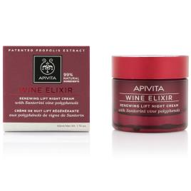 Creme de Noite Antirrugas e Firmador com Efeito Lifting Vinho Elixir Apivita 50ml