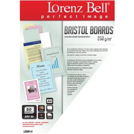 LORENZ BELL Cartolina A4, 210 x 297 mm, 250 g/m², Branco