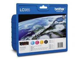 Pack 4 Tinteiros BROTHER LC985 Cores (LC985VALBP)