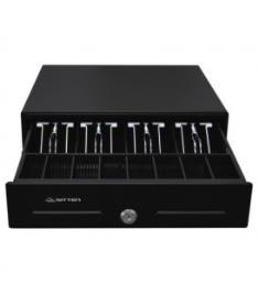 Sitten HS-330A - Mini Gaveta Horizontal Metálica 33X33X9CM, RJ11, Preta