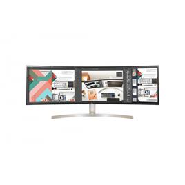 Monitor LG 49P 32:9 UltraWide Dual QHD, HDMI-DP-USB TypeC-Colunas-Tilt-Ajust.Altura branco-cinza