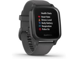 Relógio Desportivo GARMIN Venu SQ (Bluetooth - Até 6 dias de autonomia - Cinzento)