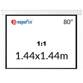 NAPOFIX Tela de Projeção Manual S11-1530, 1500 x 1500 mm