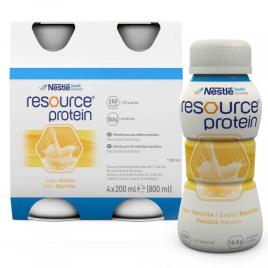 Resource Protein Solução Oral Baunilha 200ml x4 Emulsão Oral Frasco