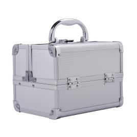 HOMCOM Mala Profissional em Alumínio Branco 15 x 15 x 20 cm