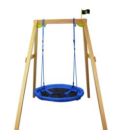 HomCom Baloiço de Criança Jardím Dobrável Assento de Baloiço Infantil Interior e Exterior Carga 100kg Tecido de Oxford - f100x180cm