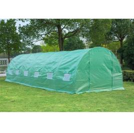 Outsunny Estufa para Terraço ou Jardim - de Cor Verde - Aço Polietileno - Dimensões de 8 x 3 x 2 m
