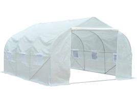 Estufa HOMCOM 845-068 Branco (350x300x200cm)